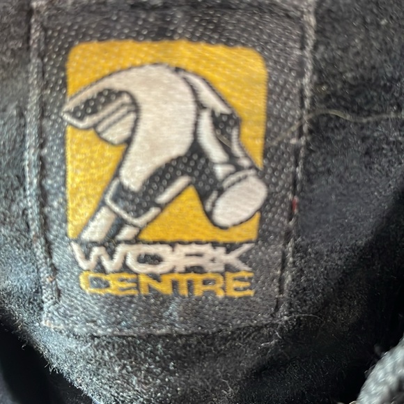 Work Centre steel toe work boots men size 8 black leather - Picture 5 of 17